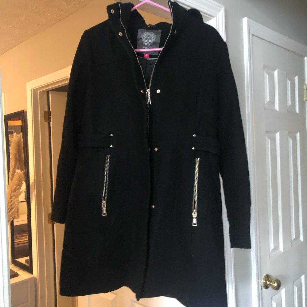 Offers welcome. Vince Camuto hooded zip up coat